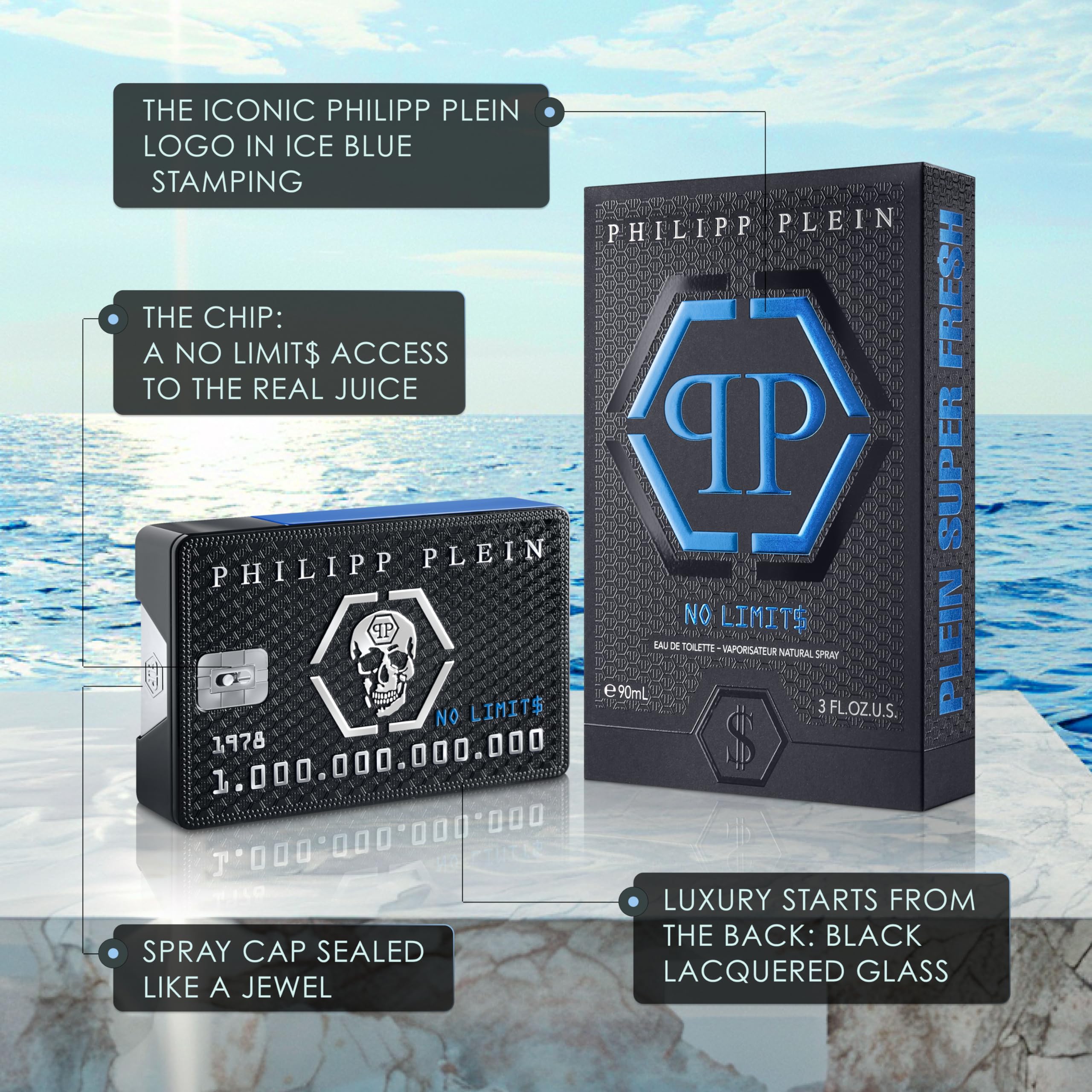 Philipp Plein No Limit$ Super Fre$h Eau de Toilette 50ml Spray