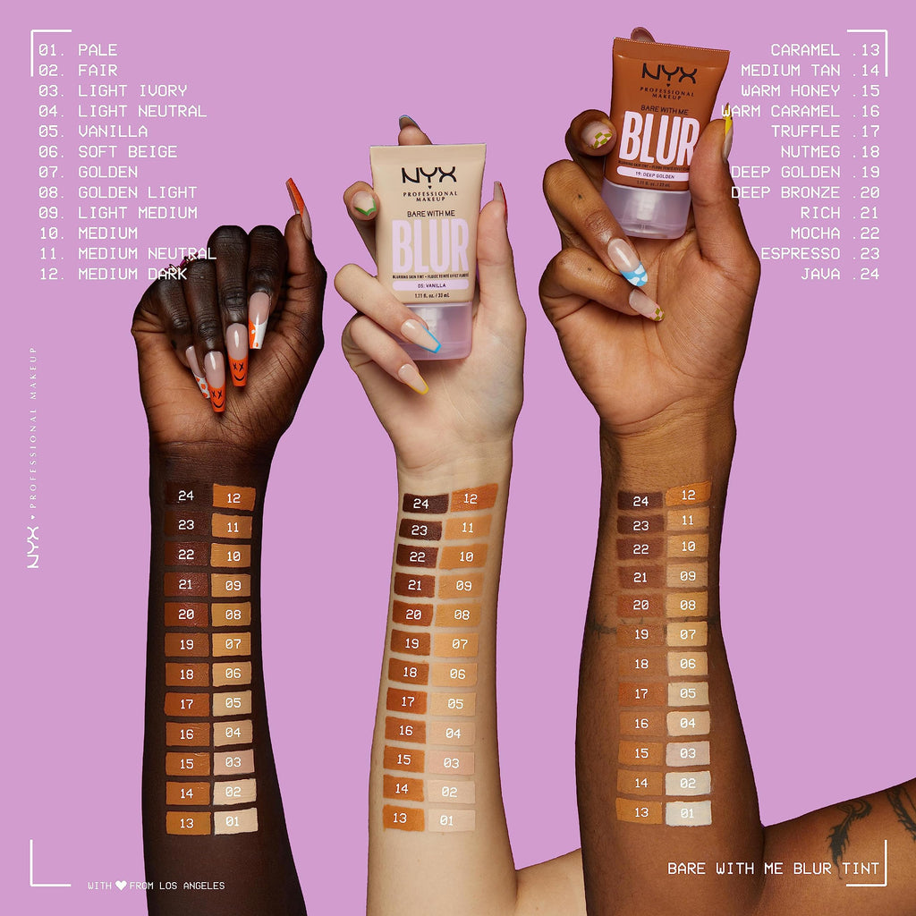 NYX Bare With Me Skin Tint Foundation 30ml - 07 Golden