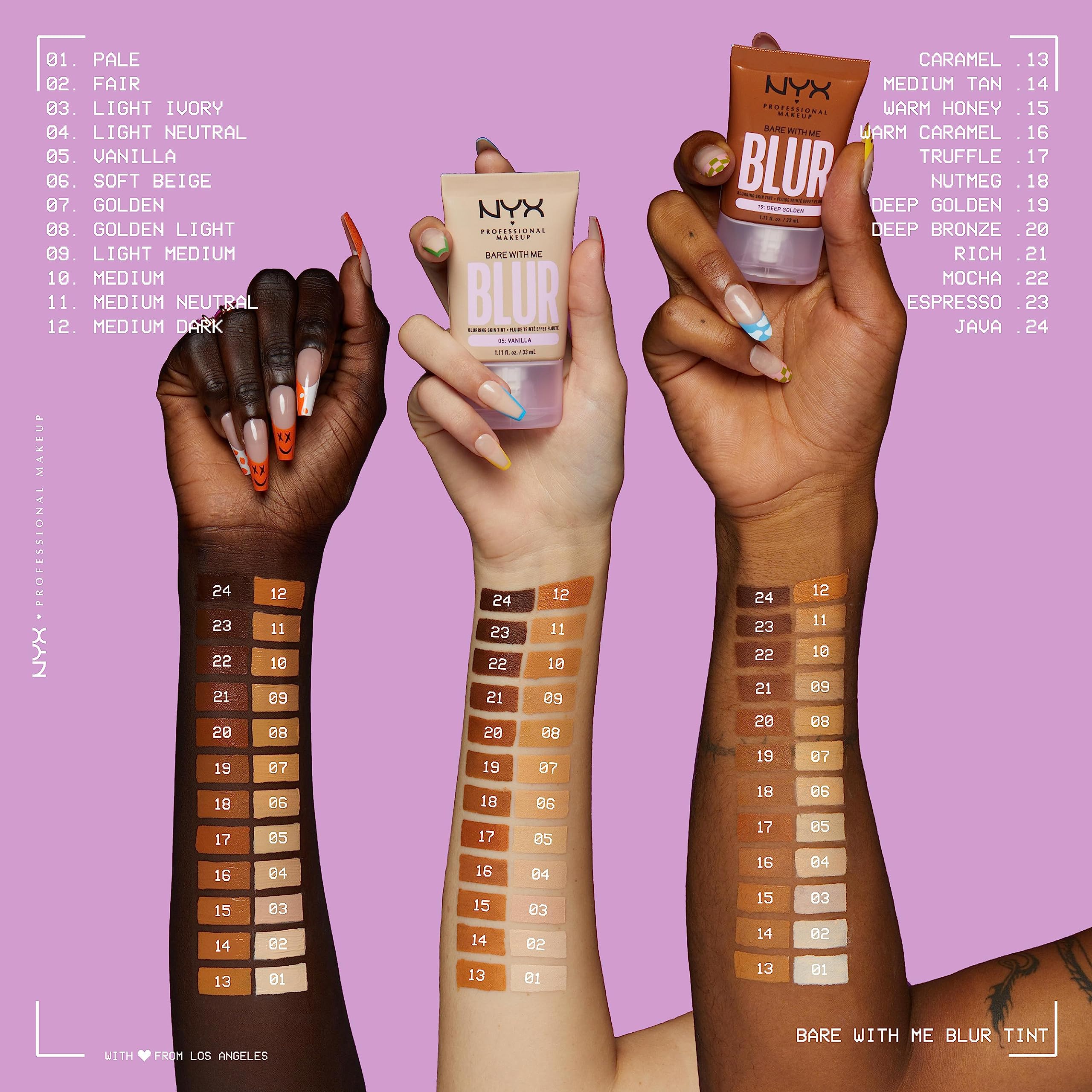 NYX Bare With Me Skin Tint Foundation 30ml - 07 Golden