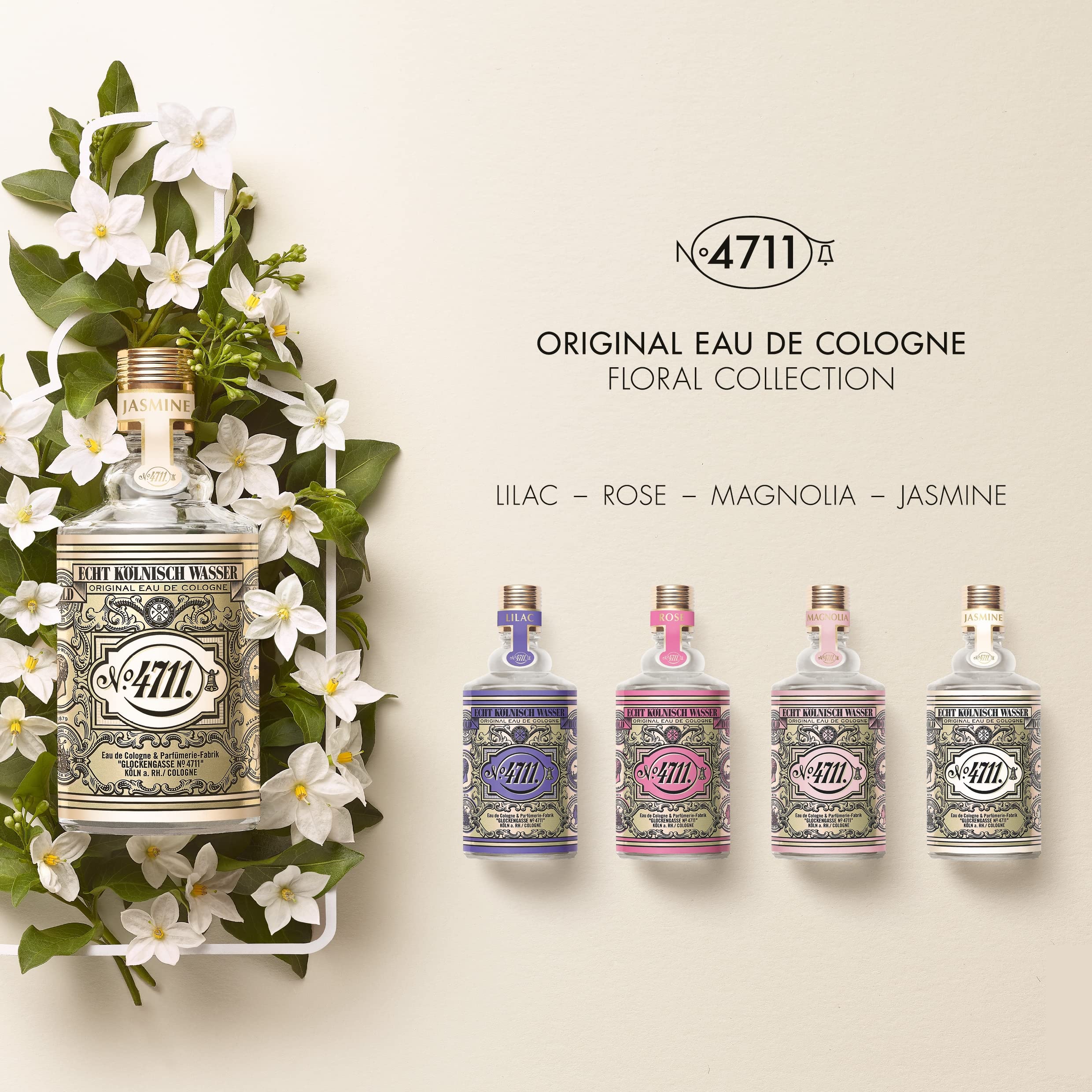 4711 Floral Collection Jasmine 100ml Eau de Cologne Spray - Energy & Mind at MyBeautyBoutique by 4711