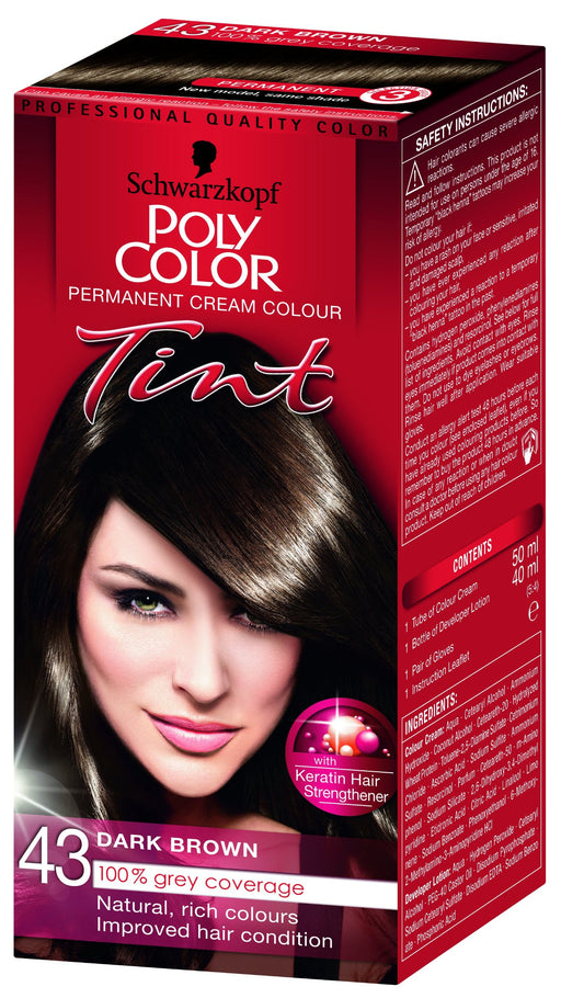 Polytint Hair Colour Dark Brown 43