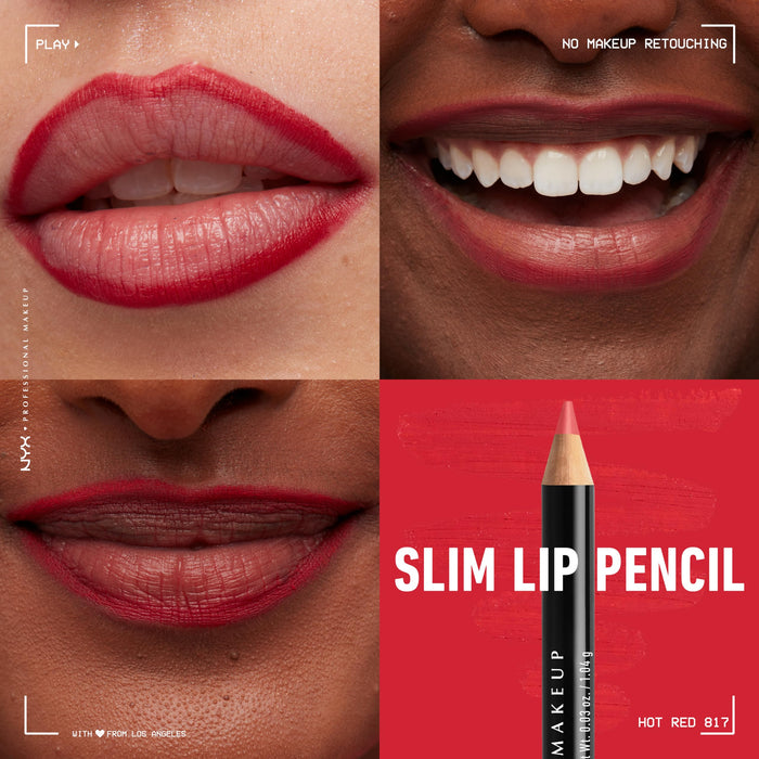 NYX Slim Lip Pencil 1.2g - Hot Red