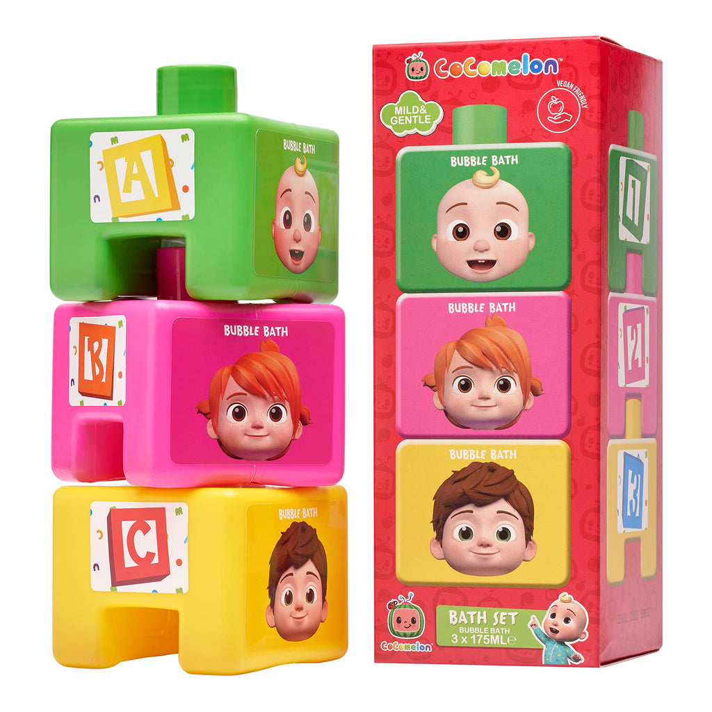 Cocomelon Stackable Bubble Bath 3 x 175ml