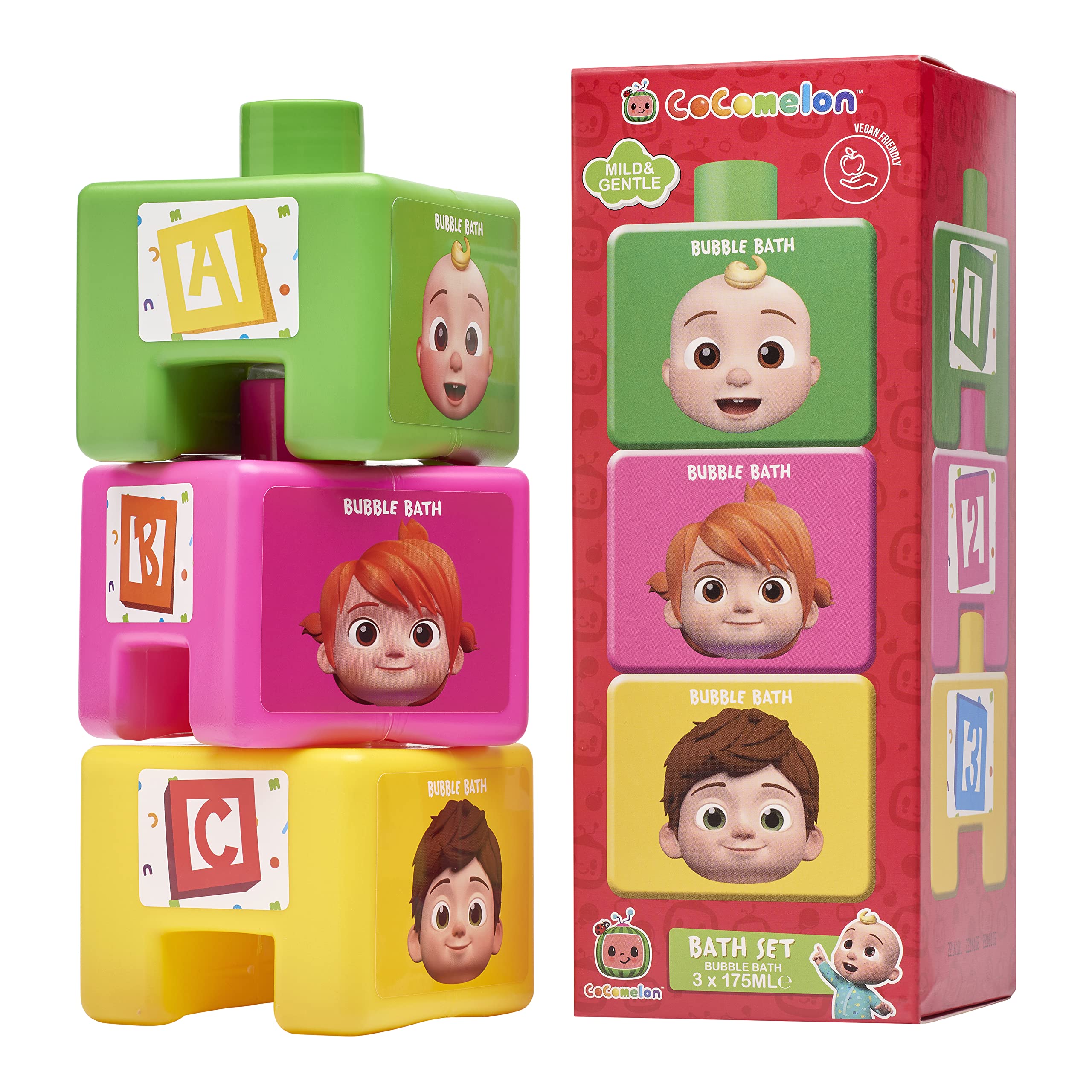 Cocomelon Stackable Bubble Bath 3 x 175ml