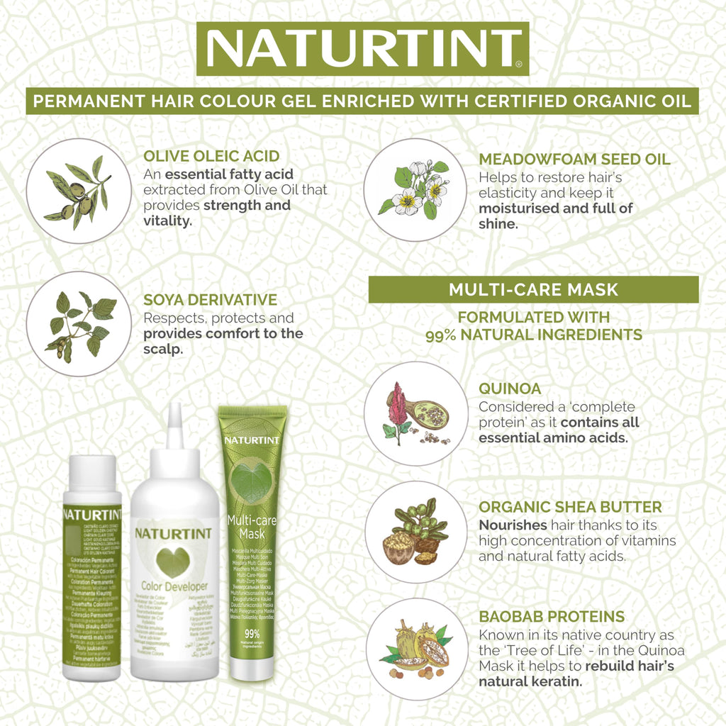 Naturtint Permanent Gel Hair Colour 170ml - 3N Dark Chestnut Brown
