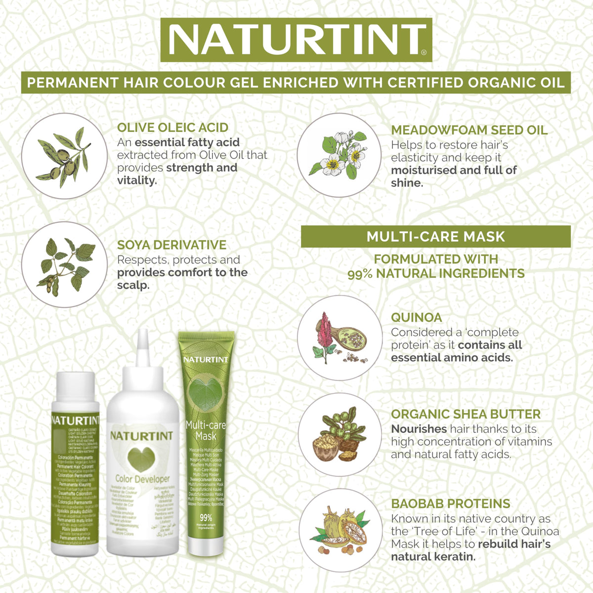 Naturtint Permanent Gel Hair Colour 170ml - 3N Dark Chestnut Brown