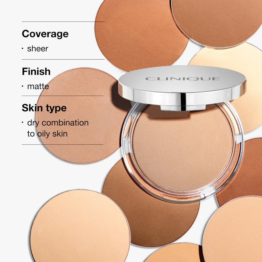 Clinique Stay Matte Sheer Pressed Powder Oil-Free 7.6g - 25 Stay Honey Wheat
