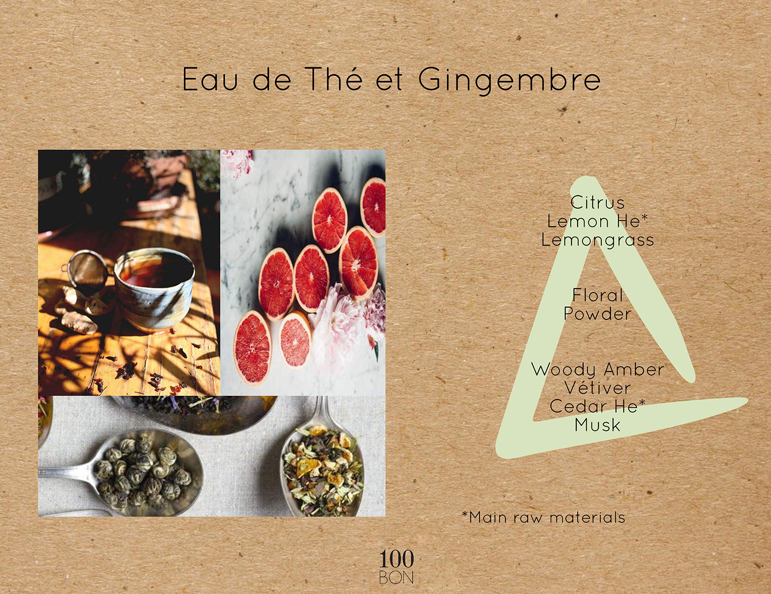 100BON Eau de Thé et Gingembre Eau de Parfum 200ml Refill - Fragrance at MyBeautyBoutique by 100BON