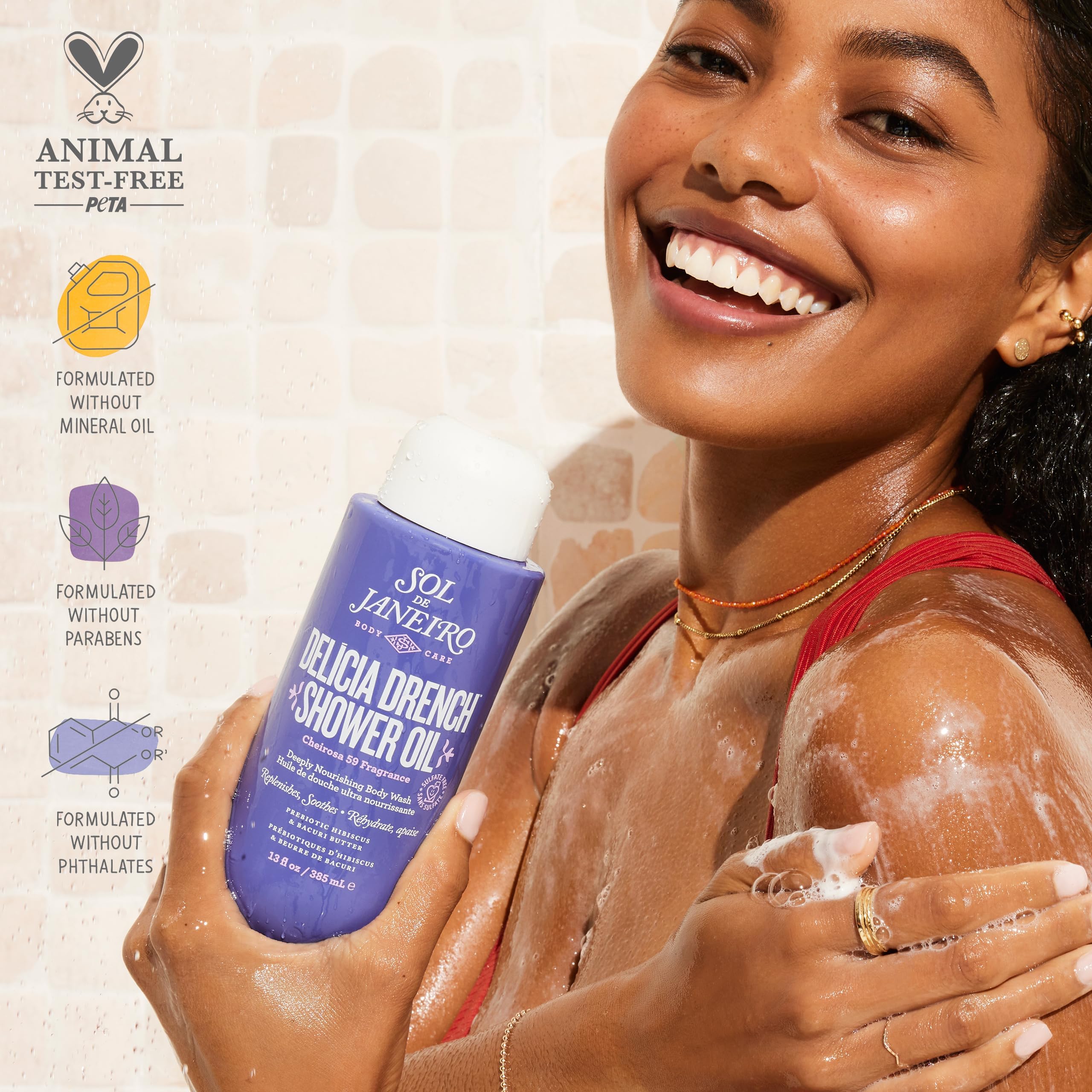 Sol De Janeiro DelÃ­cia Drench Shower Oil 385ml