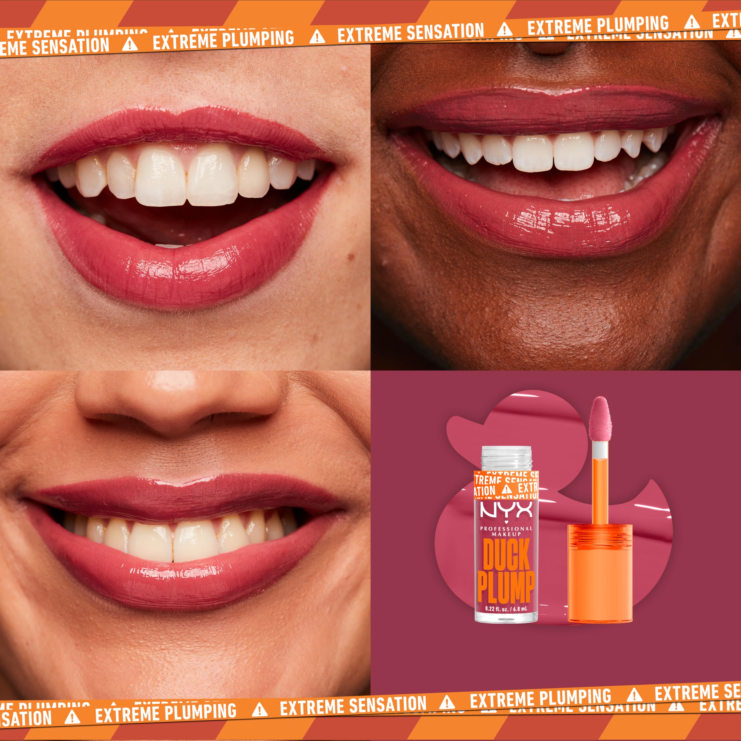 Nyx Professional Makeup Duck Plump Lip Gloss 6.8ml - Strike a Rose