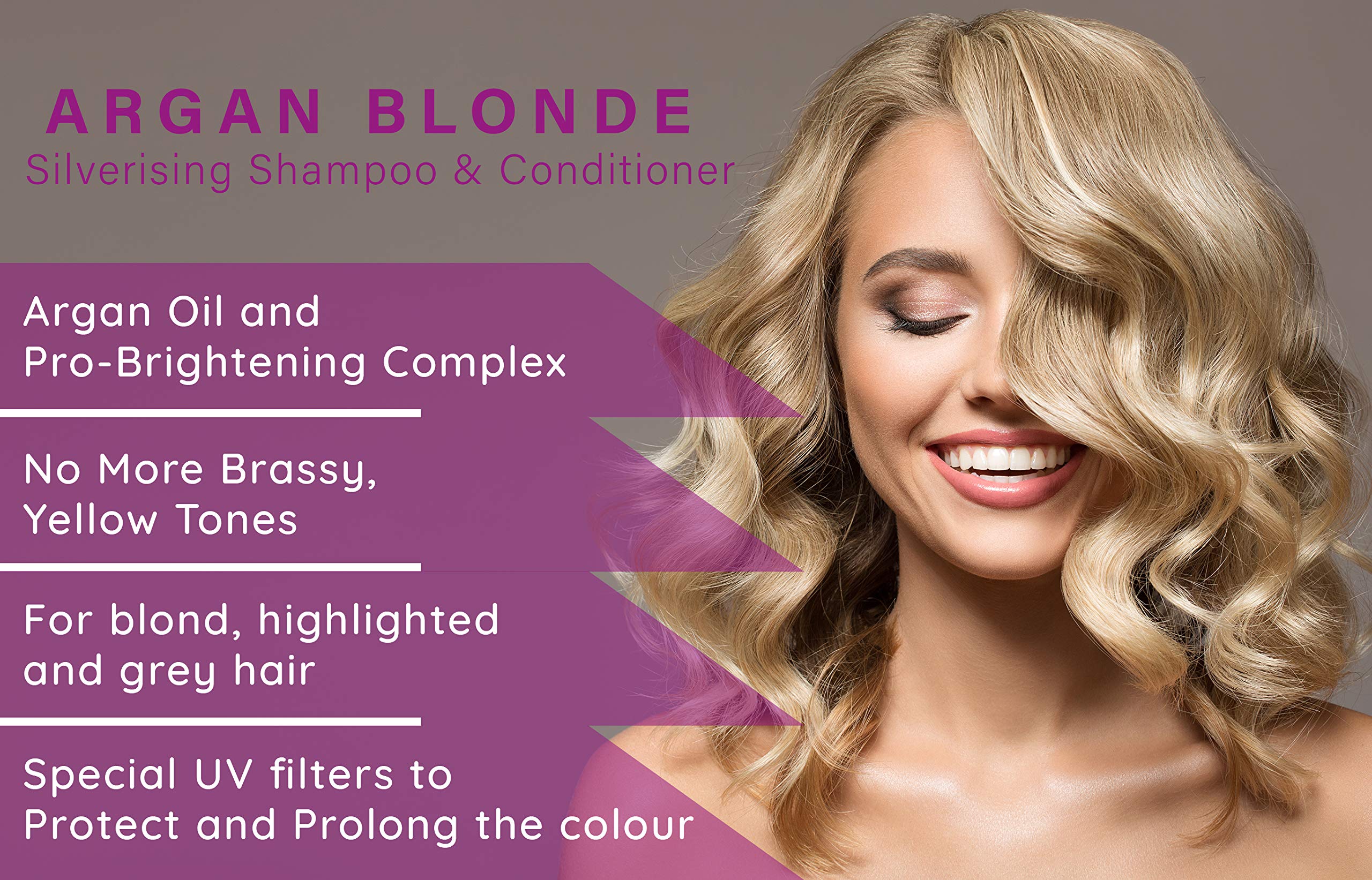 Hair Xpertise Argan Blonde Silverising Shampoo 250ml