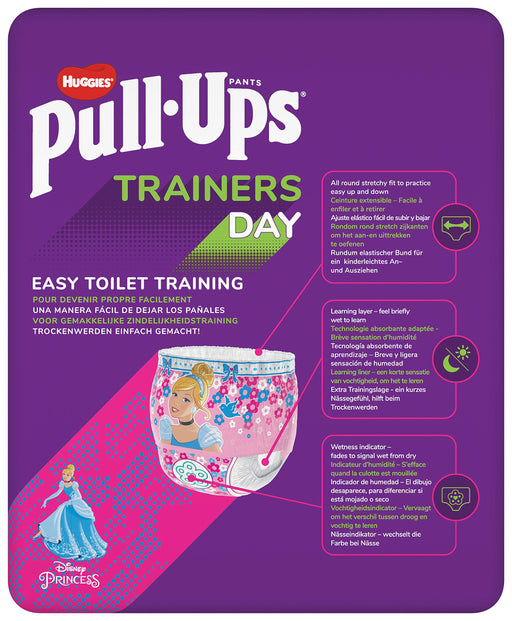 Huggies Pull-Ups Trainers Day Time Girl 2-4 Years Nappy Size 5-6+