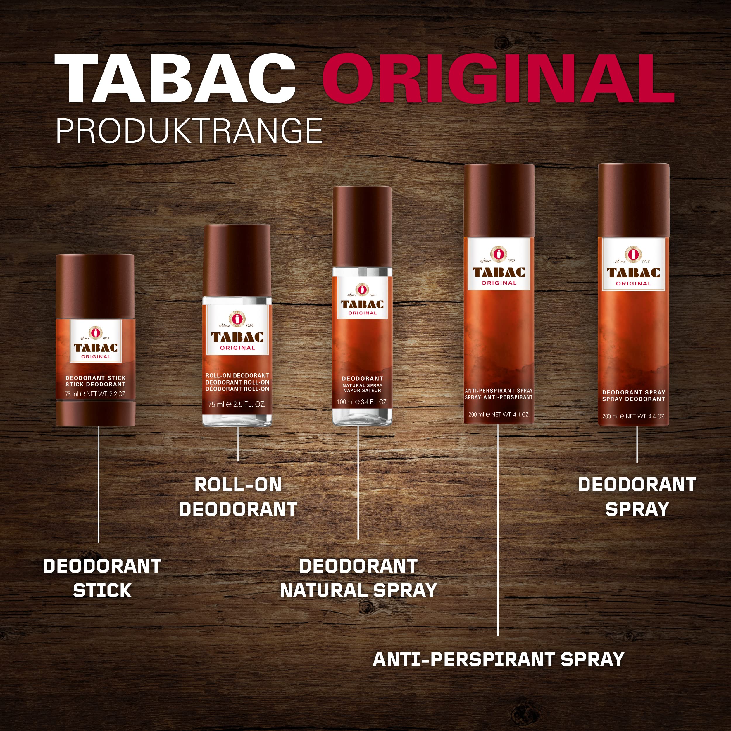 Mäurer & Wirtz Tabac Original Deodorant 200ml Spray - Bath & Body at MyBeautyBoutique by Tabac Original