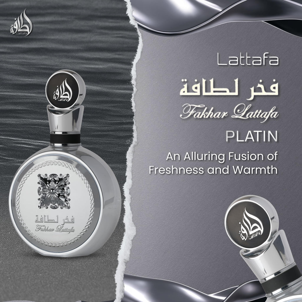 Lattafa Perfumes Fakhar Platin Eau de Parfum 100ml Spray