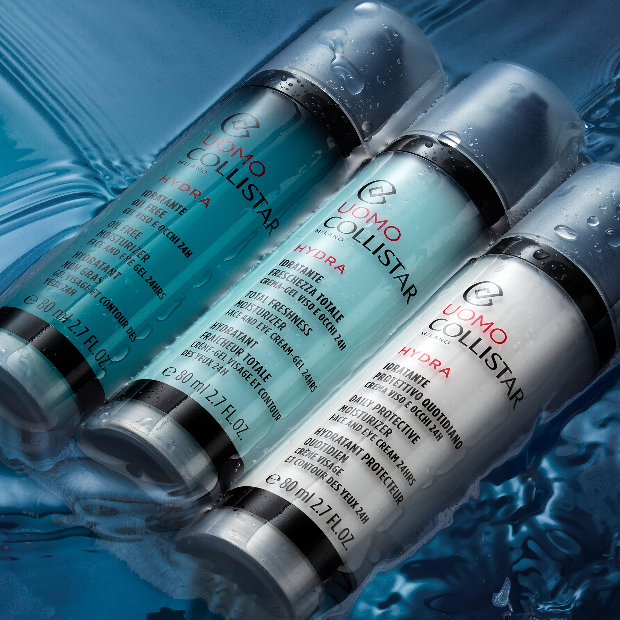 Collistar Uomo Face & Eye Gel 24HRS Oil Free Moisturizer 80ml