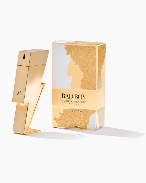 Carolina Herrera Bad Boy Gold Fantasy Eau de Toilette 100ml Spray - Eau De Toilette at MyBeautyBoutique by Carolina Herrera