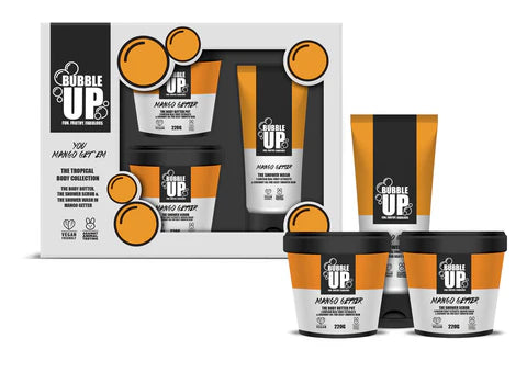 Bubble Up Tropical Gift Set – 210g Sunny Side Up Big Bath Bar & 220g Mango Getter Body Butter