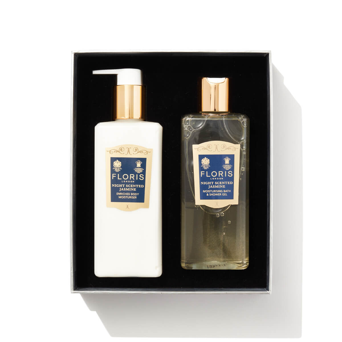 Floris Night Scented Jasmine 2 Piece Gift Set: Body Lotion 250ml - Shower Gel 250ml