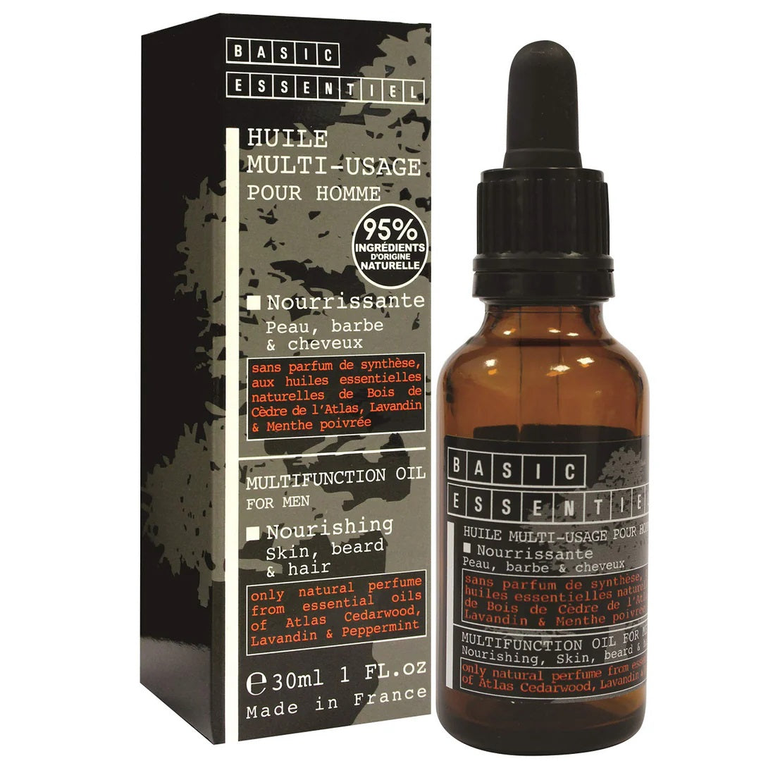 Bare Essentiels Multifunction For Men Nourishing Skin Beard & Hair Oil 30ml