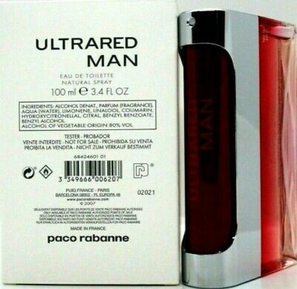 Paco Rabanne Ultrared Eau de Toilette 100ml Spray - Fragrance at MyBeautyBoutique by Paco Rabanne