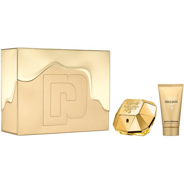 Paco Rabanne Lady Million EDP 50ml Gift Set and 75ml Body Lotion - Ladies Giftsets at MyBeautyBoutique by Paco Rabanne