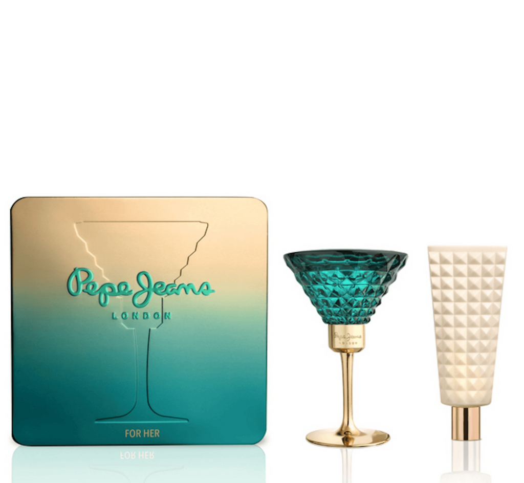 Pepe Jeans Celebrate For Her Gift Set - Eau de Parfum (80ml) & Perfumed Body Lotion (80ml) - Gift Set at MyBeautyBoutique by Pepe Jeans