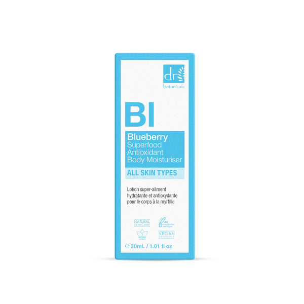 Dr Botanicals Blueberry Superfood Antioxidant Body Moisturiser 30ml
