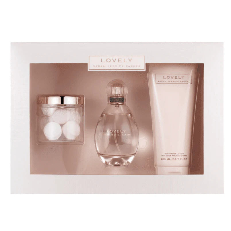 Sarah Jessica Parker Lovely Gift Set 100ml EDP + 200ml Body Lotion + 100g Bath Pearls - Fragrance at MyBeautyBoutique by Sarah Jessica Parker