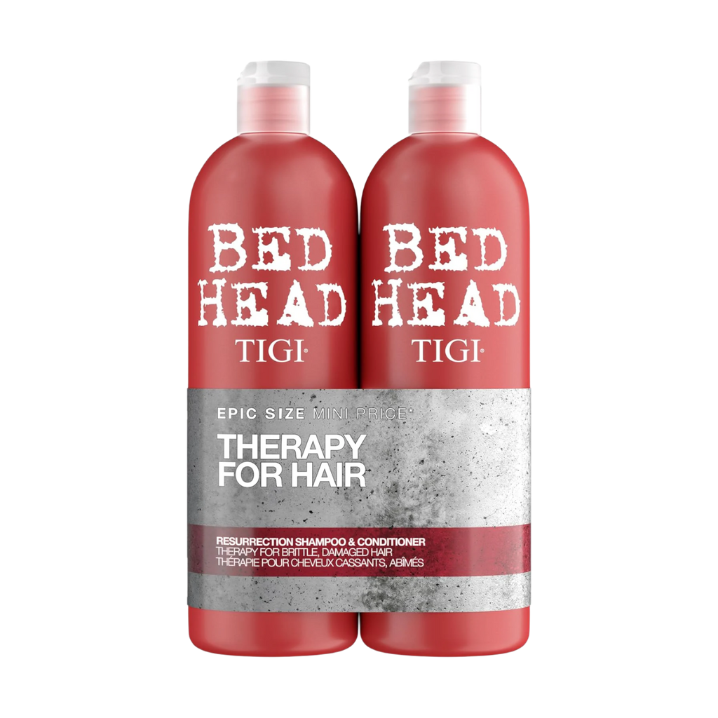TIGI Bed Head Resurrection Tween Duo 1500ml – Shampoo & Conditioner Set for Damaged Hair, Intense Repair & Moisturising, Colour-Safe