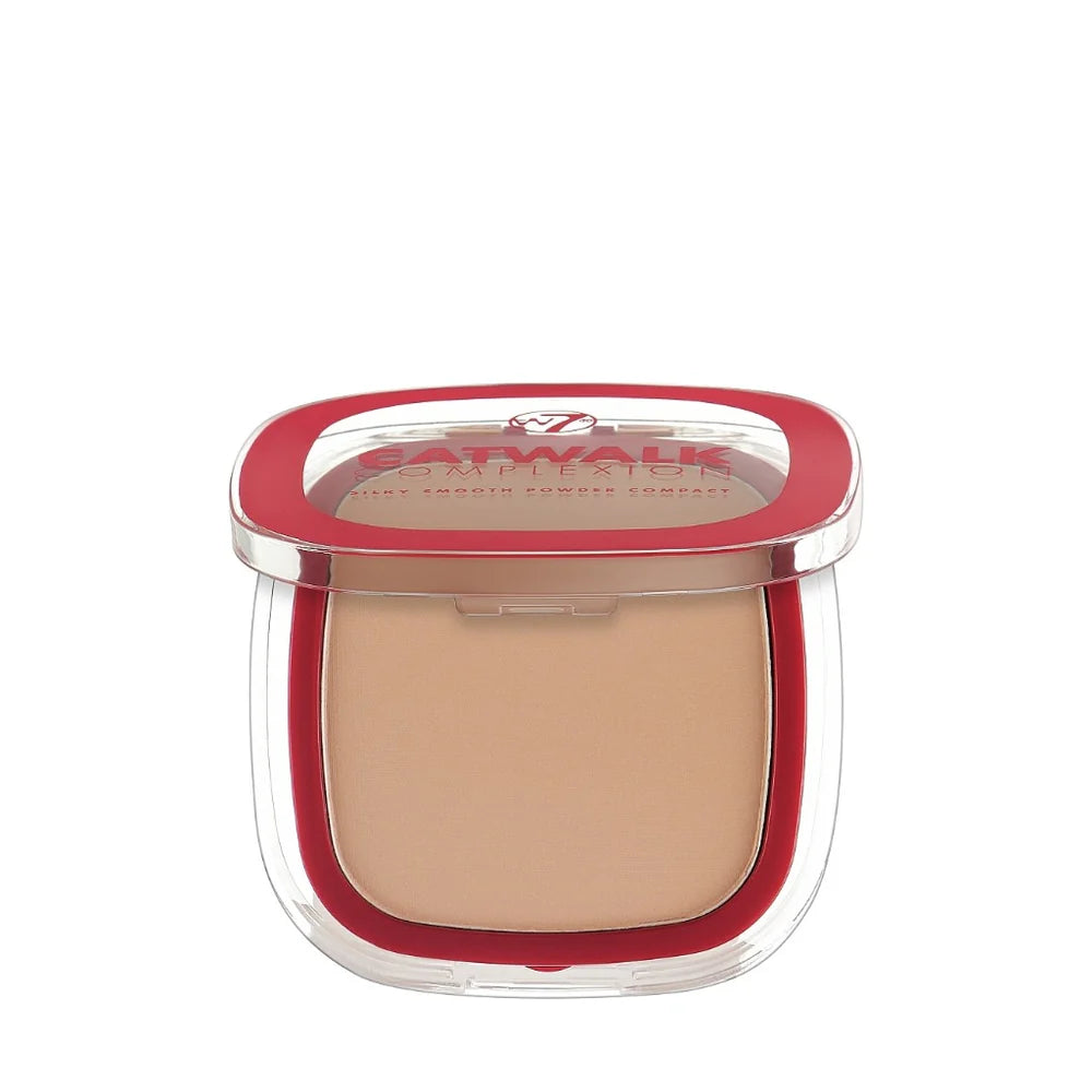 W7 Catwalk Complexion Silky Smooth Powder Compact Medium Beige7g
