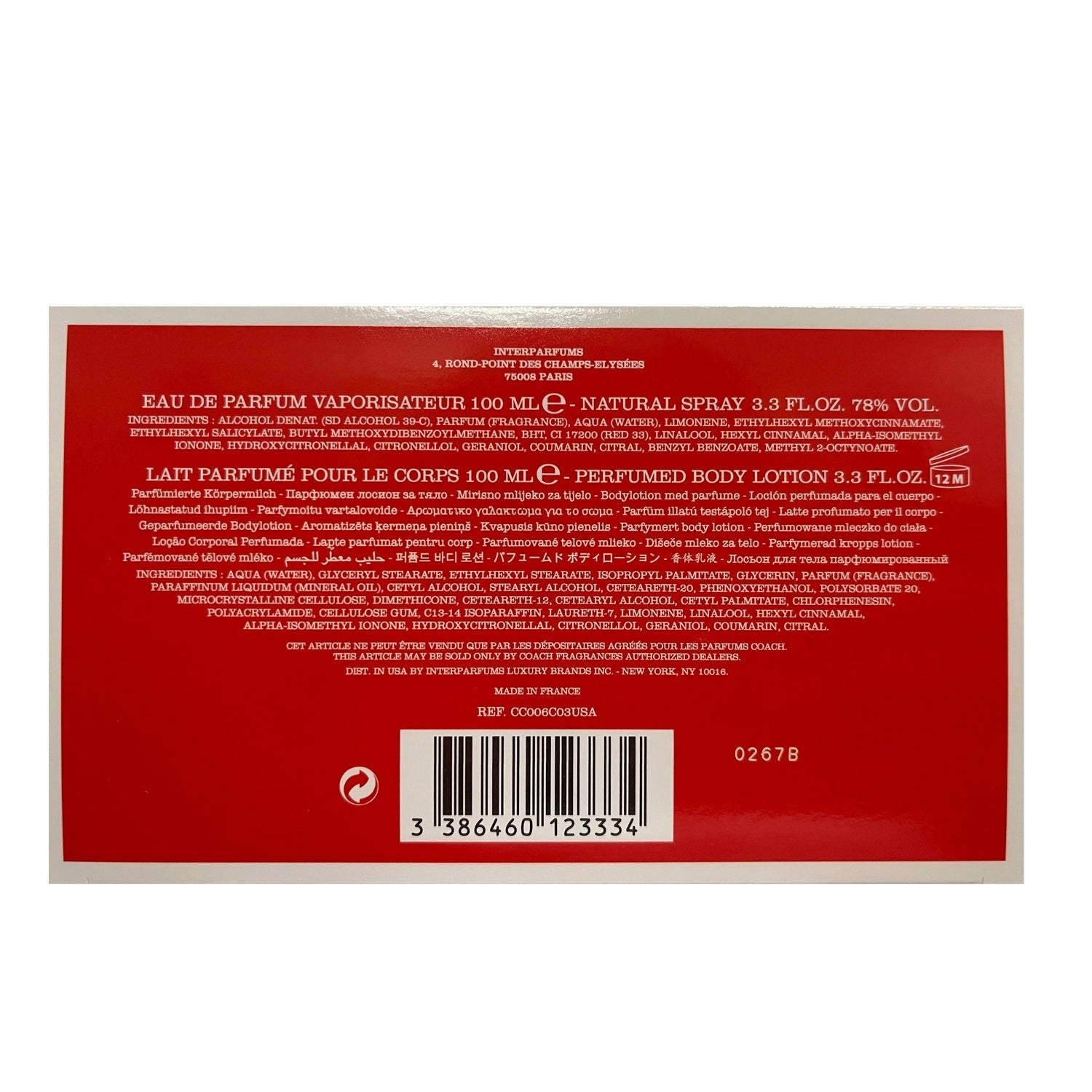 Coach Poppy Gift Set 100ml EDP + 100ml Body Lotion - Eau de Parfum at MyBeautyBoutique by Coach