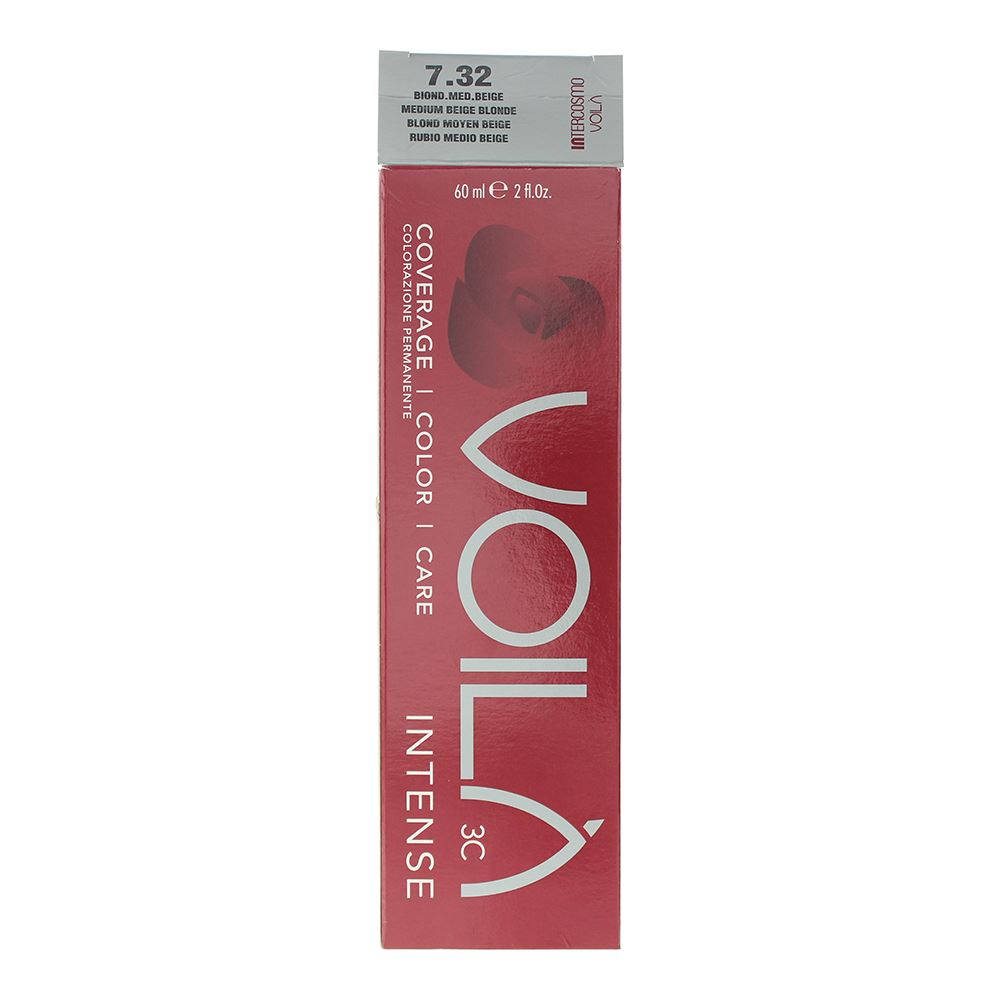 Intercosmo Voilà 3C Intense 7.32 Medium Beige Blonde Hair Colour 60ml