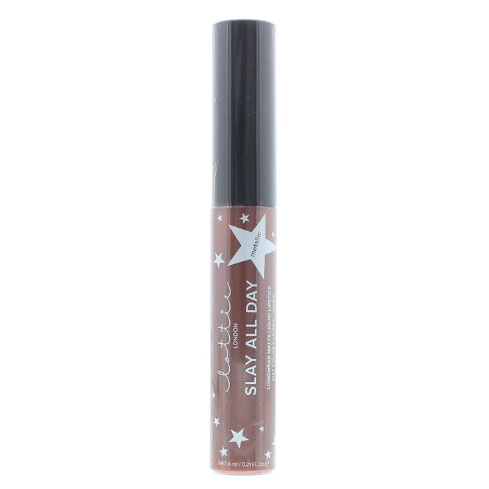 Lottie London Slay All Day Metallic Liquid Lipstick 6ml - Shook