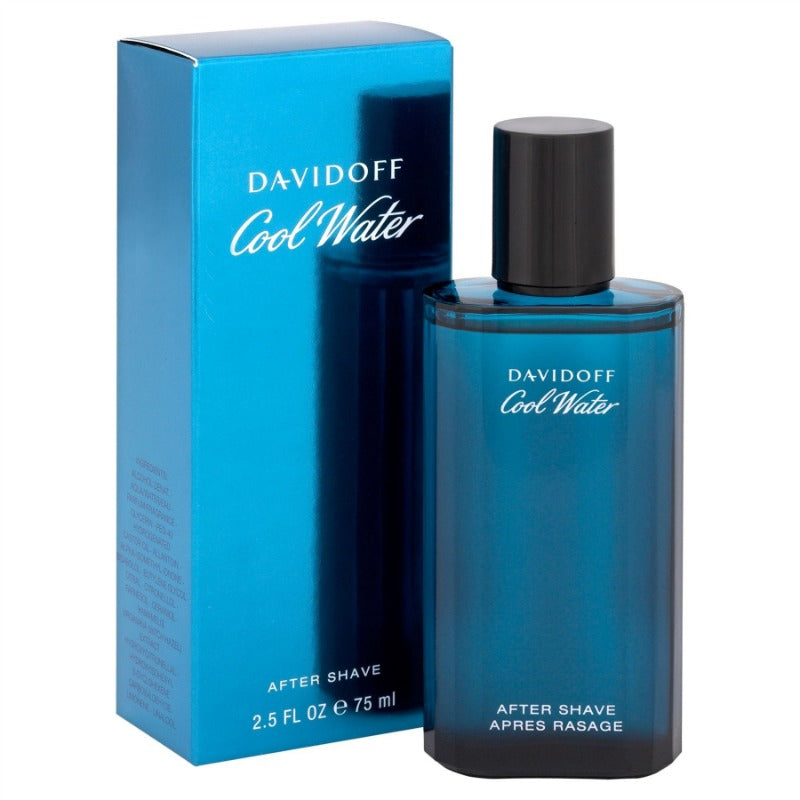 Davidoff Cool Water Man Aftershave Splash 75ml - Perfume & Cologne at MyBeautyBoutique by Davidoff