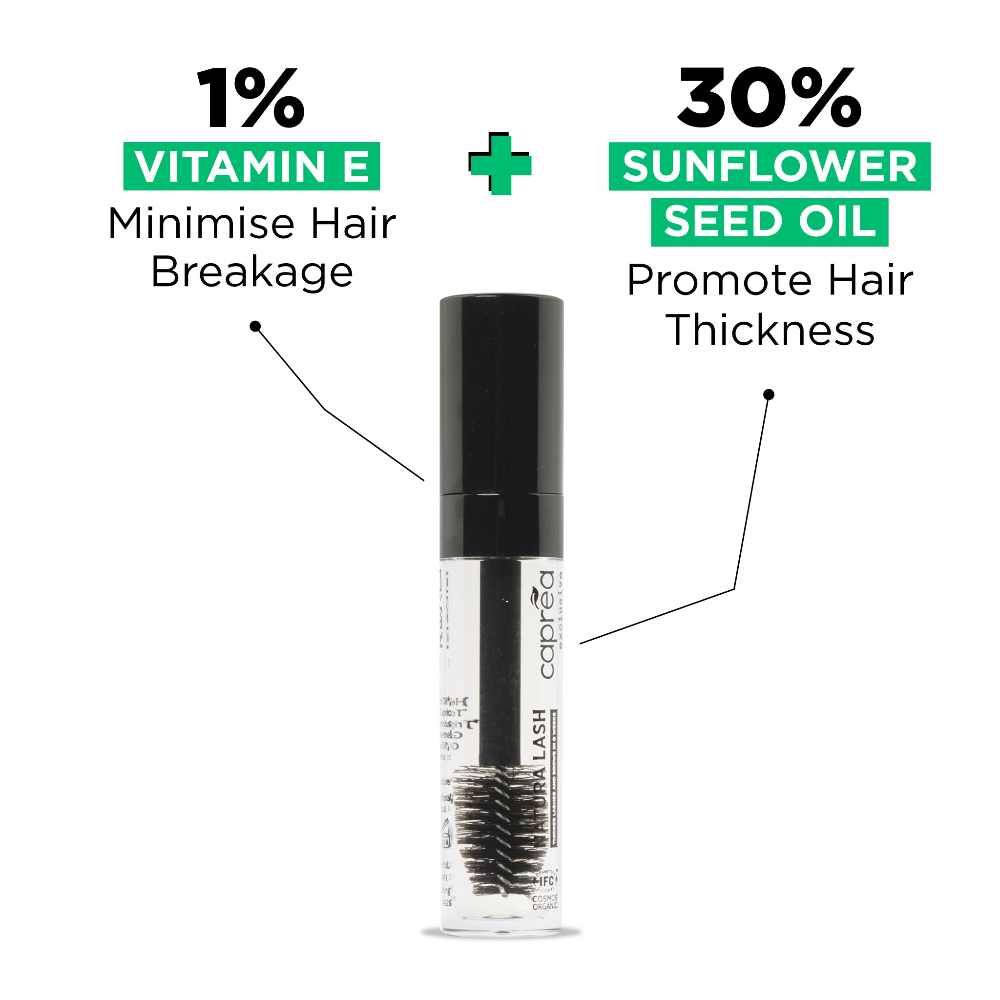 Caprea Natural Organic Lash & Brow Serum 5ml