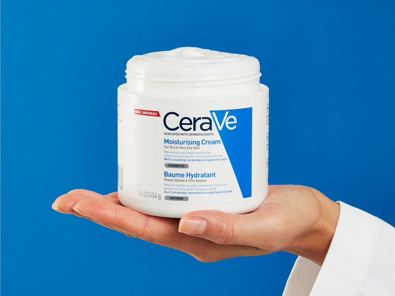 CeraVe Moisturizing Cream 454g - Hydration for Dry to Very Dry Skin, Face and Body