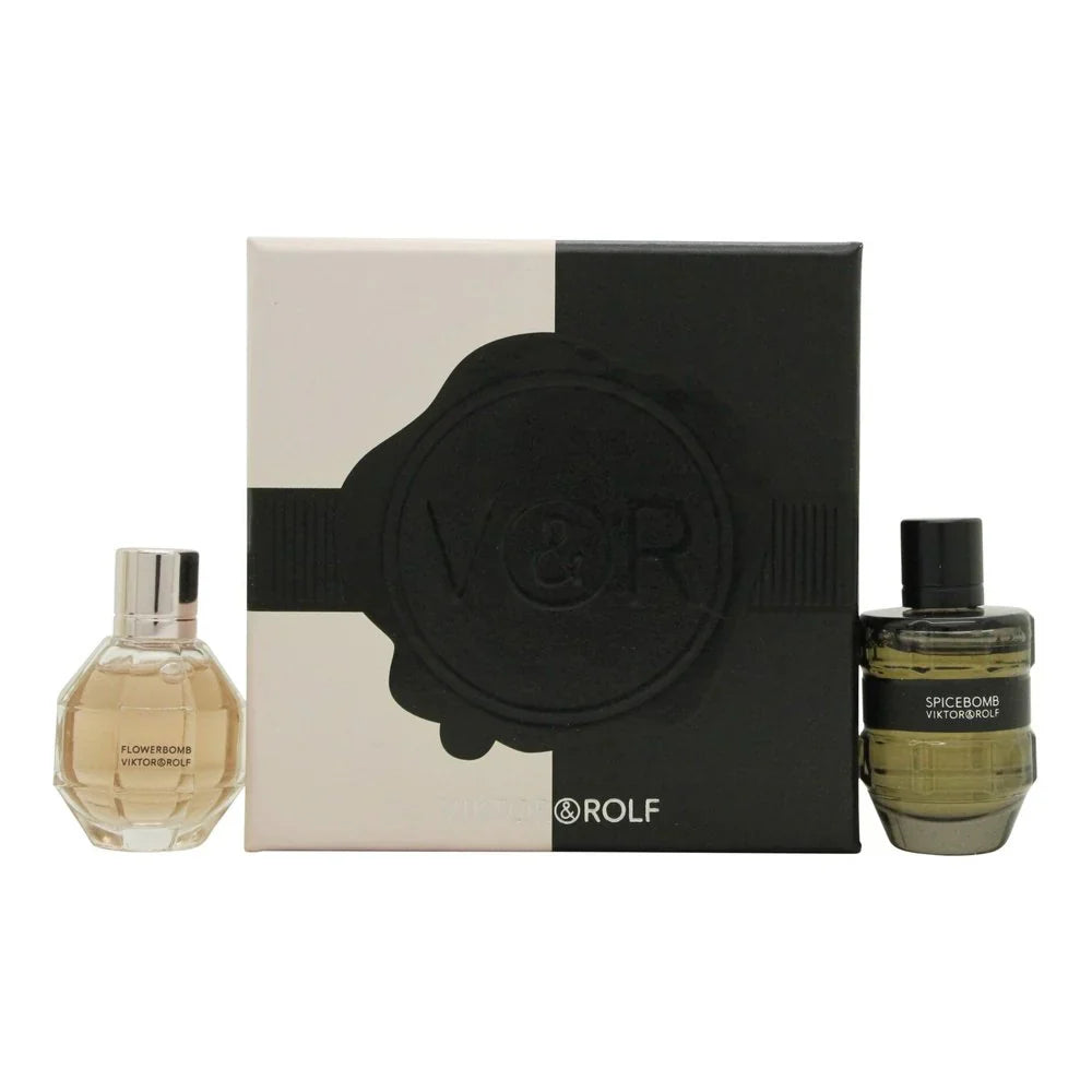 Viktor & Rolf Gift Set 7ml FlowerBomb EDP + 7ml Spicebomb EDT - Fragrance at MyBeautyBoutique by Viktor & Rolf