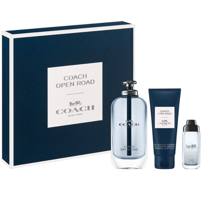 Coach Open Road Gift Set 100ml EDT + 100ml Shower Gel + 15ml EDT - Fragrance at MyBeautyBoutique by Coach
