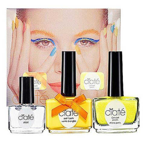 Corrupted Neon Manicure Gift Set Neon Orange Nail Polish + Neon Glitter + 5ml Light Top Coat