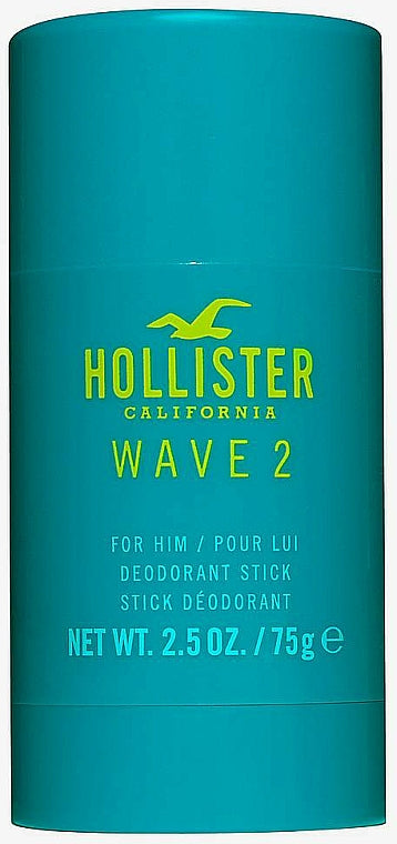 Hollister Wave 2 for Him Deodorant Stick 75g - Deodorants & Anti-Perspirants at MyBeautyBoutique by Hollister