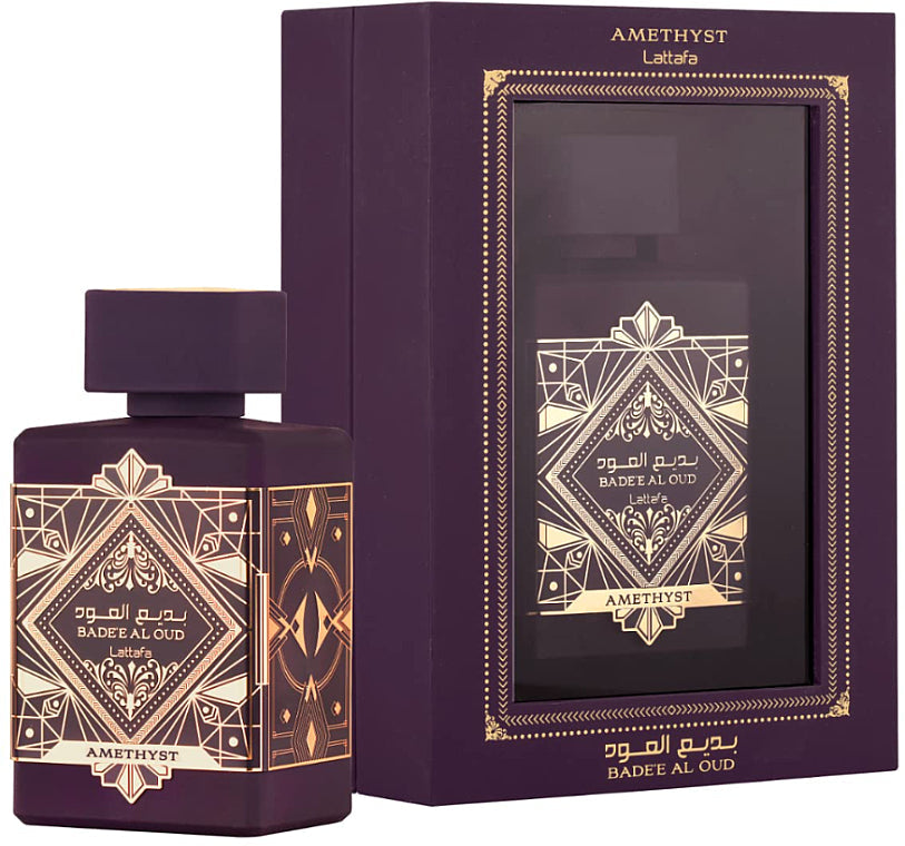 Lattafa Perfumes Bade'e Al Oud Amethyst Eau de Parfum 100ml Spray - Unisex at MyBeautyBoutique by Lattafa Perfumes