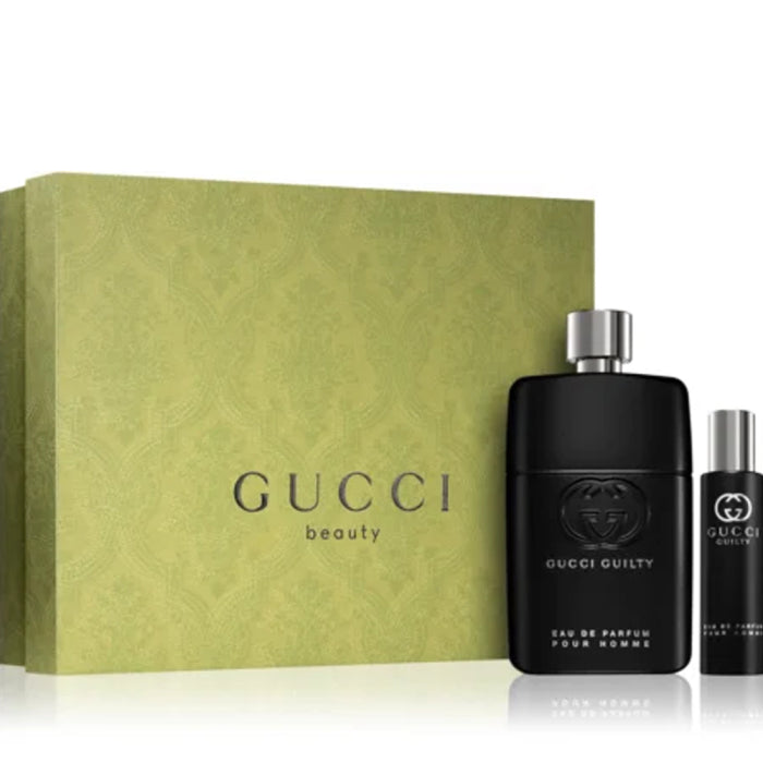 Gucci Guilty Pour Homme 2 Piece Gift Set: Eau De Parfum 90ml - Eau De Parfum 15ml - Gift Set at MyBeautyBoutique by Gucci