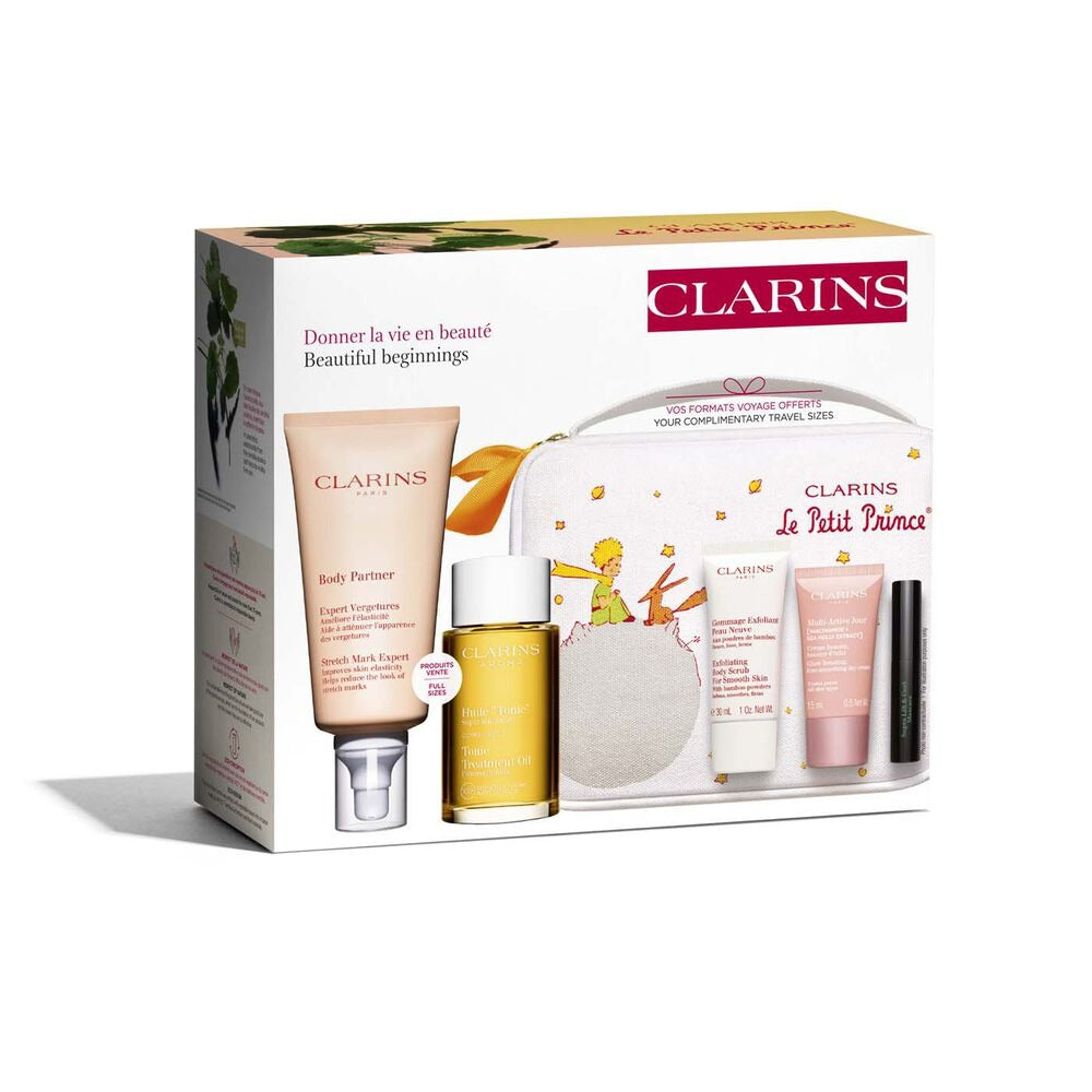 Clarins Beautiful Beginnings Maternity Bag Gift Set | Pregnancy Skincare Essentials