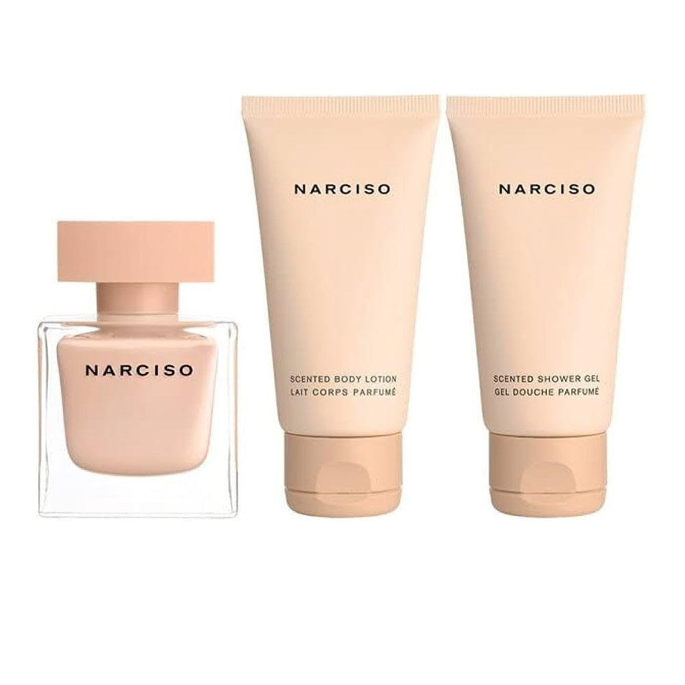 Narciso Rodriguez Cristal 3 Piece Gift Set: Eau de Parfum 50ml - Body Lotion 50ml - Shower Gel 50ml - Gift Set at MyBeautyBoutique by Narciso Rodriguez