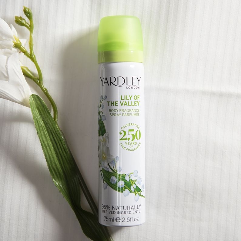 Yardley London Lily of the Valley Body Spray 75ml - Fragrance at MyBeautyBoutique by Yardley London
