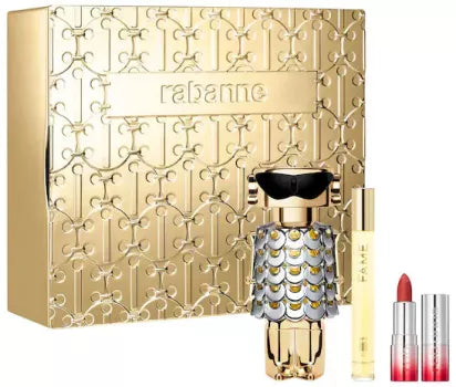 Paco Rabanne Fame Gift Set 80ml EDP + Matte Lipstick 1g + EDP Travel Spray 10ml