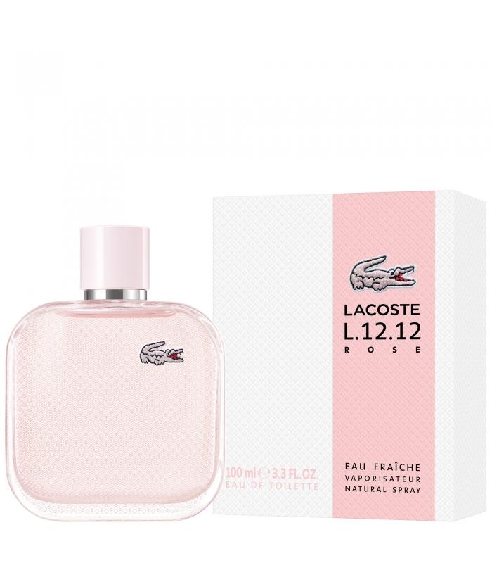 Lacoste L.12.12 Pour Elle Eau Fraiche Rose Eau de Toilette 100ml Spray - Fragrance at MyBeautyBoutique by Lacoste