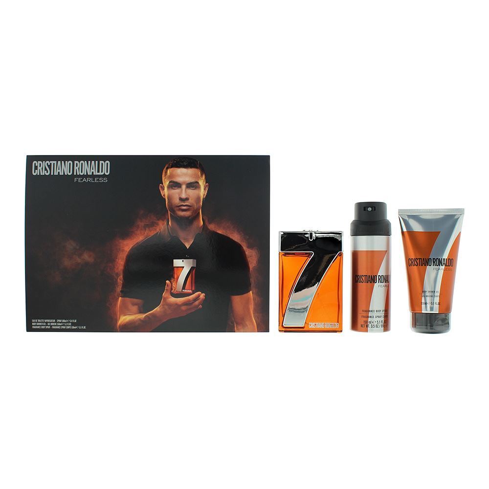 Cristiano Ronaldo Cr7 Fearless 3 Piece Gift Set: Eau de Toilette 100ml - Shower Gel 150ml - Body Spray 150ml - Gift Set at MyBeautyBoutique by Cristiano Ronaldo
