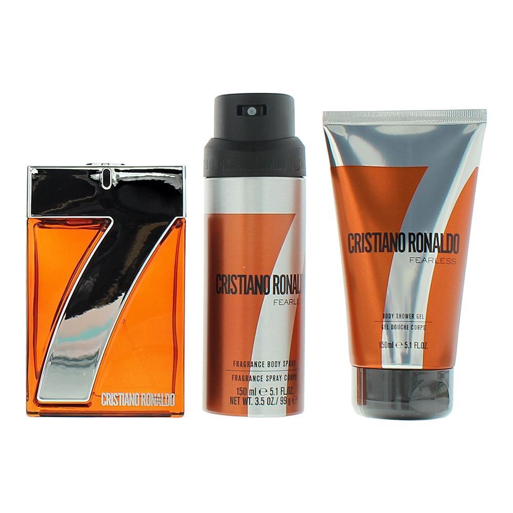 Cristiano Ronaldo Cr7 Fearless 3 Piece Gift Set: Eau de Toilette 100ml - Shower Gel 150ml - Body Spray 150ml - Gift Set at MyBeautyBoutique by Cristiano Ronaldo