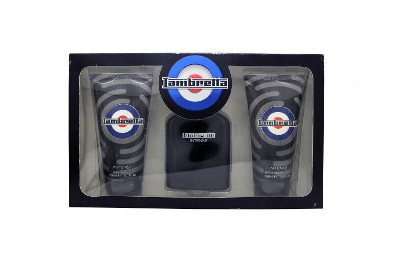 Lambretta Intense Gift Set 100ml EDP + 150ml Shower Gel + 150ml Aftershave Lotion - Fragrance at MyBeautyBoutique by Lambretta